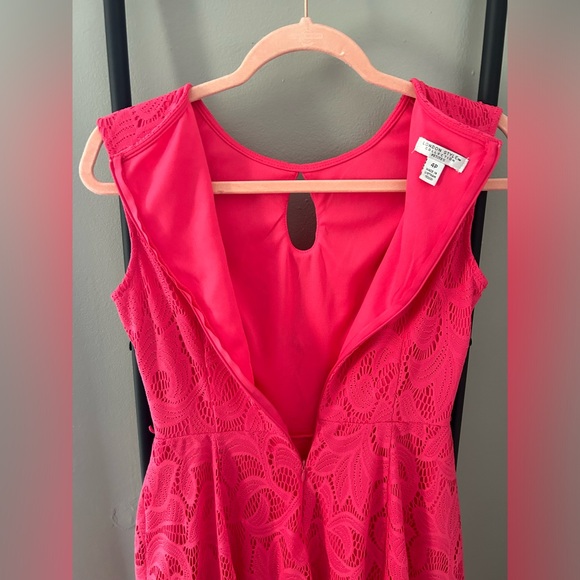 London Style Collection_Pink Lace Dress_Womens 4P - Picture 4 of 9